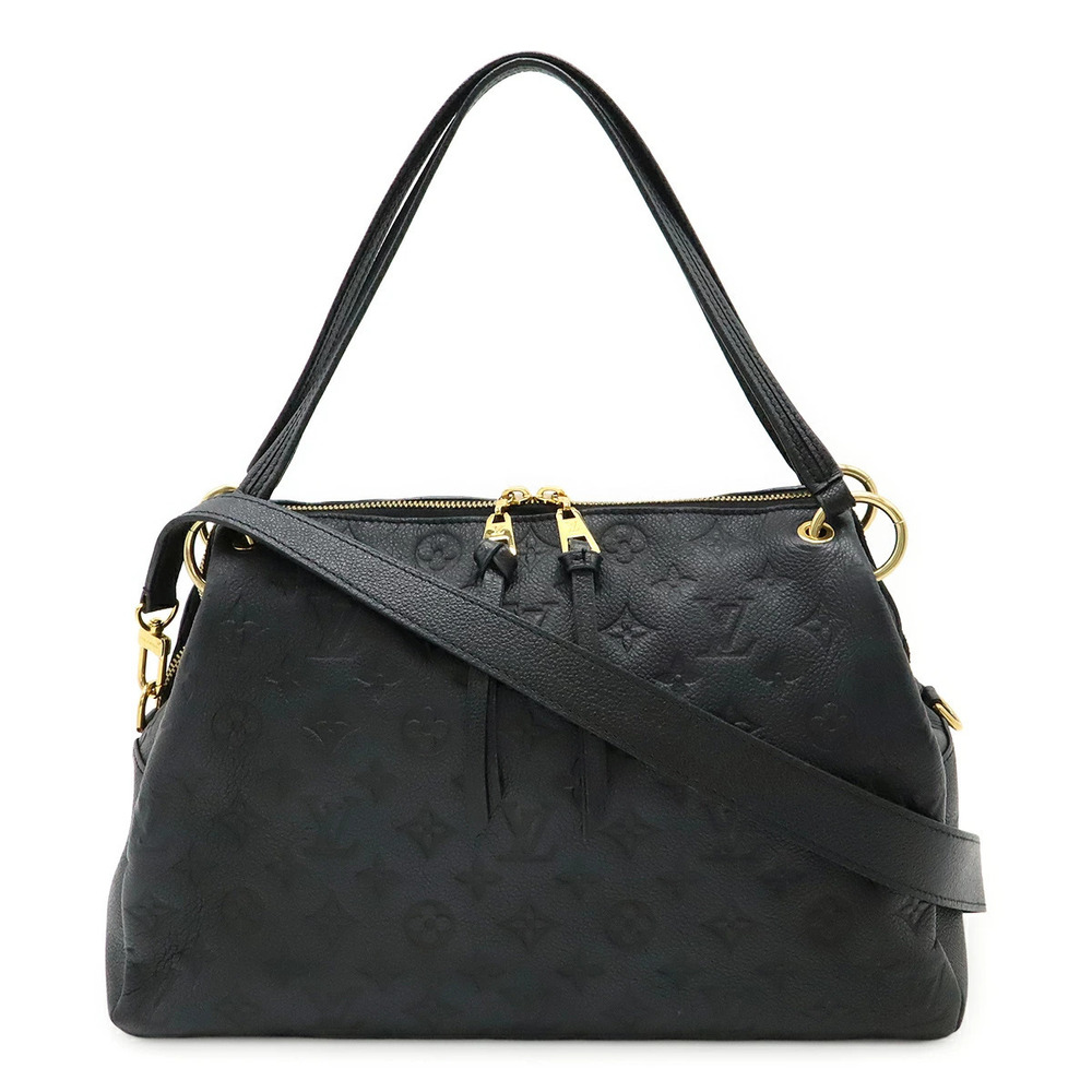 LOUIS VUITTON Monogram Empreinte Pontue Tote Bag Crossbody Noir Black